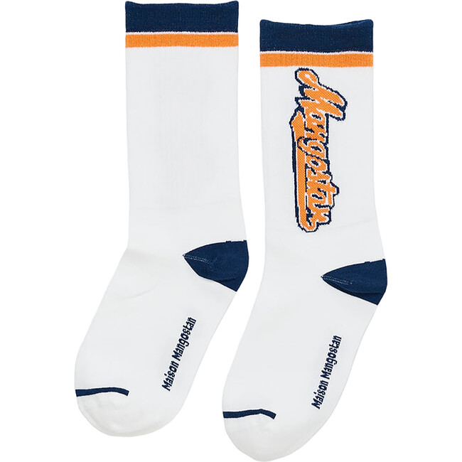 Mangostan Team Short Sock, White