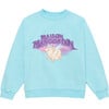 Flying Pig Sweatshirt, Light Blue - Sweatshirts - 1 - thumbnail