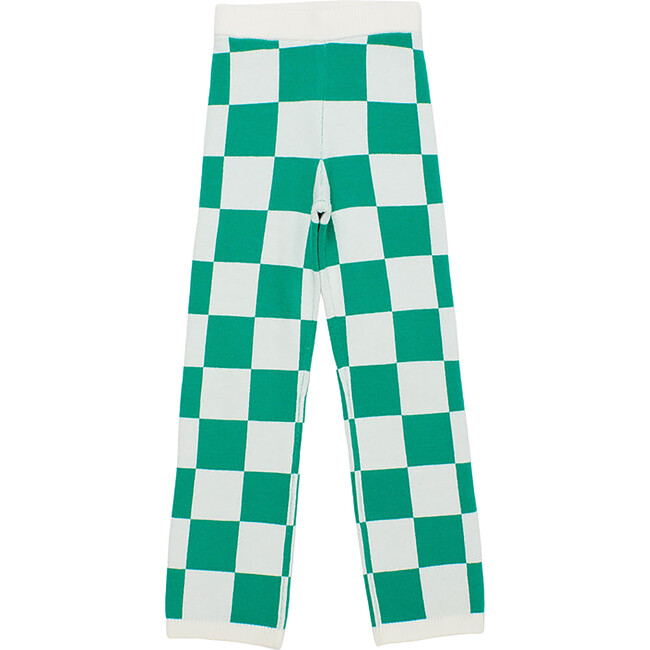 Dama Knit Trousers, Green/White