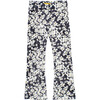 Daisy Flared Legging, Navy - Leggings - 1 - thumbnail