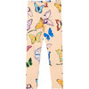 Butterflies Legging, Light Peach - Leggings - 1 - thumbnail