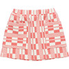 Blanket Skirt, Red/White - Skirts - 1 - thumbnail