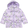 Rabbit Padded Parka, Lilac - Jackets - 1 - thumbnail