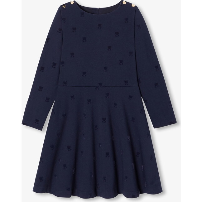 Girl Fleece Dress, Navy