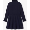 Girl Knitted Dress, Navy - Dresses - 2