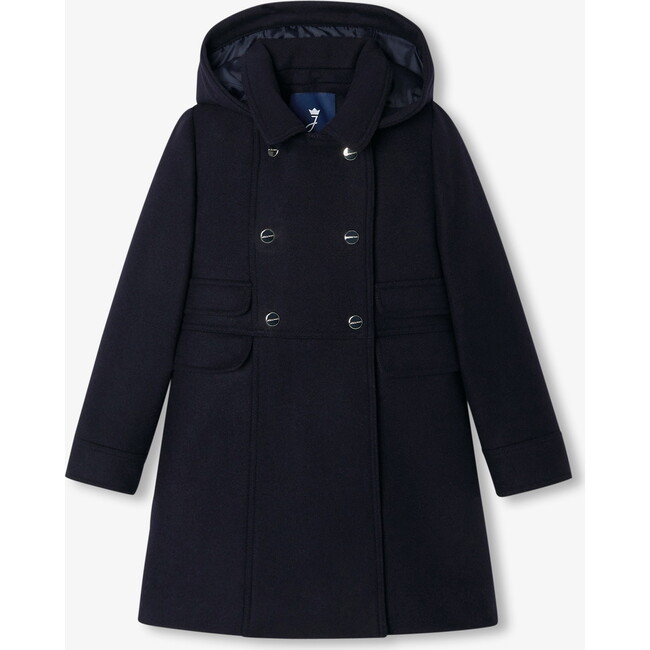 Girl Wool Coat, Navy