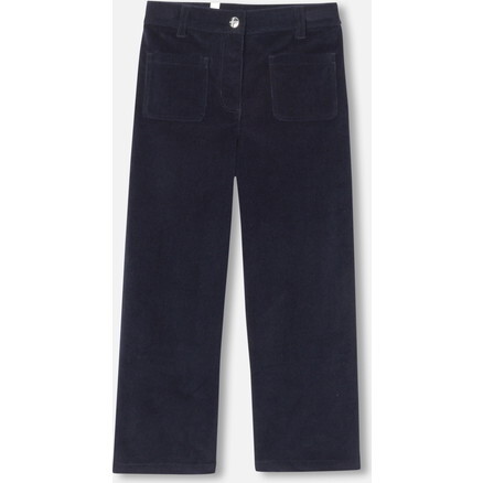 Girl Flare Trousers, Navy