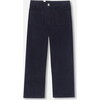 Girl Flare Trousers, Navy - Pants - 1 - thumbnail