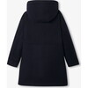 Girl Wool Coat, Navy - Coats - 2