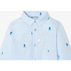 Oxford Baby Boy Shirt, Cloud - Shirts - 2