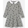 Girl polka dot Dress, Dark grey - Dresses - 1 - thumbnail