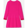 Girl Knitted Dress, Pink/Red - Dresses - 2