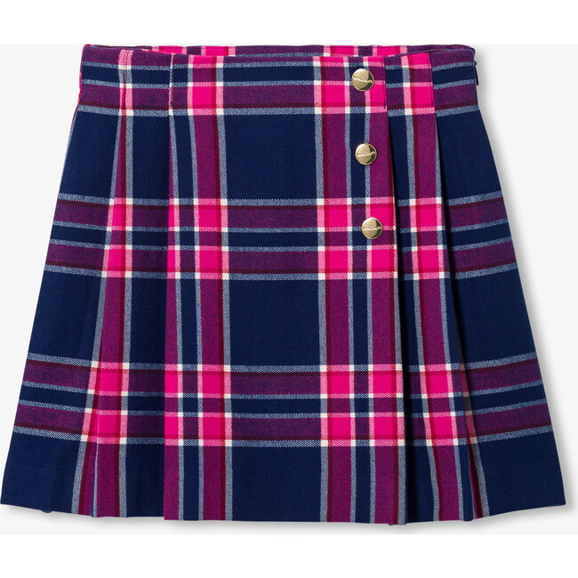 Girl Kilt Skirt, Blue/Multicolour