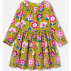 Girl Dress, in Velvet milleraies Mustard/Multicolour - Dresses - 1 - thumbnail