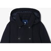 Girl Wool Coat, Navy - Coats - 3