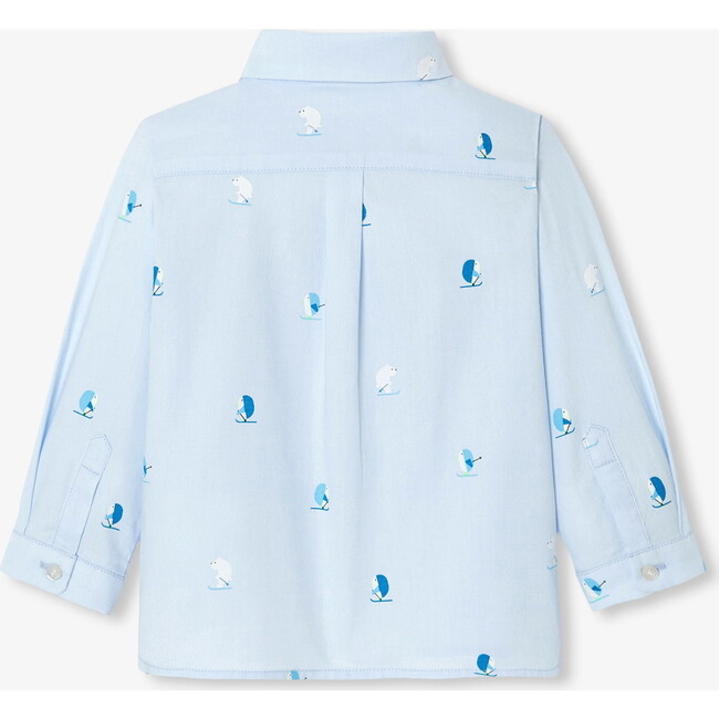 Oxford Baby Boy Shirt, Cloud - Shirts - 4