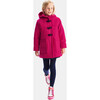 Girl Wool Duffle-Coat, Grenadine Pink - Coats - 4