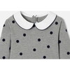 Girl polka dot Dress, Dark grey - Dresses - 3