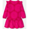 Girl Dress, with roSette print Pink/Multicolour - Dresses - 2