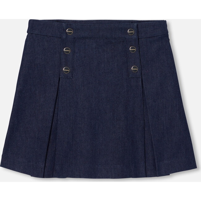 Girl Denim Skirt, Dark Denim