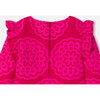 Girl Dress, with roSette print Pink/Multicolour - Dresses - 4