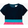 Girl Colorblock Dress, Pink/Blue - Dresses - 3