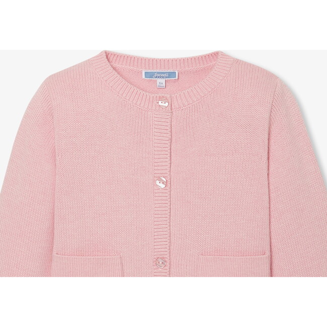 Girl Cardigan, Heather Pink - Cardigans - 3