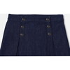 Girl Denim Skirt, Dark Denim - Skirts - 3