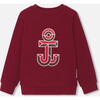 Boy Sweatshirt, Terracotta - Sweatshirts - 1 - thumbnail