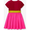 Girl Colorblock Dress, Pink/Multicolour - Dresses - 2