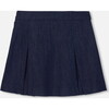 Girl Denim Skirt, Dark Denim - Skirts - 4