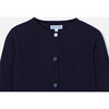 Girl Cardigan, Navy - Cardigans - 3