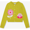 Girl Cardigan, Mustard - Cardigans - 1 - thumbnail