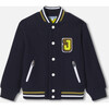 Child Varsity Jacket, Navy - Jackets - 1 - thumbnail