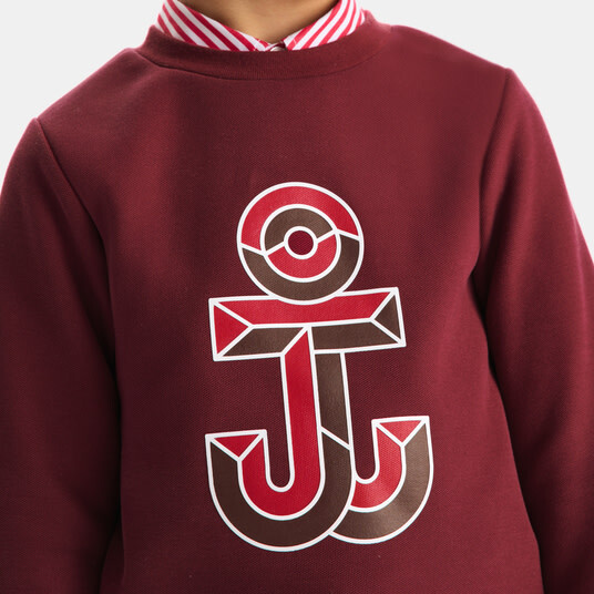 Boy Sweatshirt, Terracotta - Sweatshirts - 5