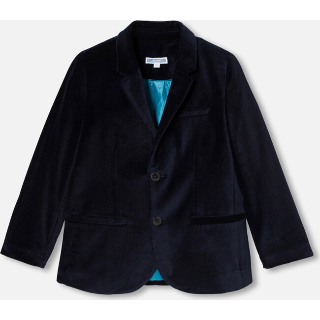 Boy Velvet Jacket, Navy