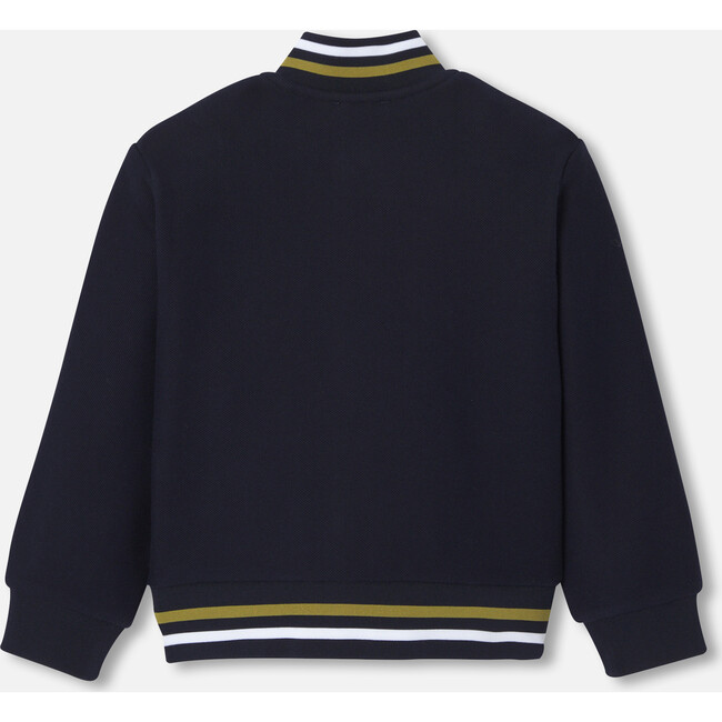 Child Varsity Jacket, Navy - Jackets - 2