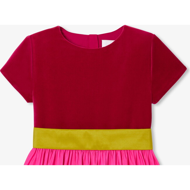 Girl Colorblock Dress, Pink/Multicolour - Dresses - 3