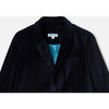 Boy Velvet Jacket, Navy - Jackets - 3