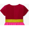 Girl Colorblock Dress, Pink/Multicolour - Dresses - 4