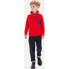 Boy Trucker Sweater, Bright Red - Sweaters - 8