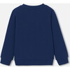 Boy Sweatshirt, Navy Blue - Sweatshirts - 2