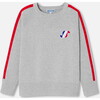 Boy Cotton Sweater, Light Heather Grey - Sweaters - 1 - thumbnail