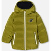 Boy Hooded Jacket, Khaki - Jackets - 1 - thumbnail