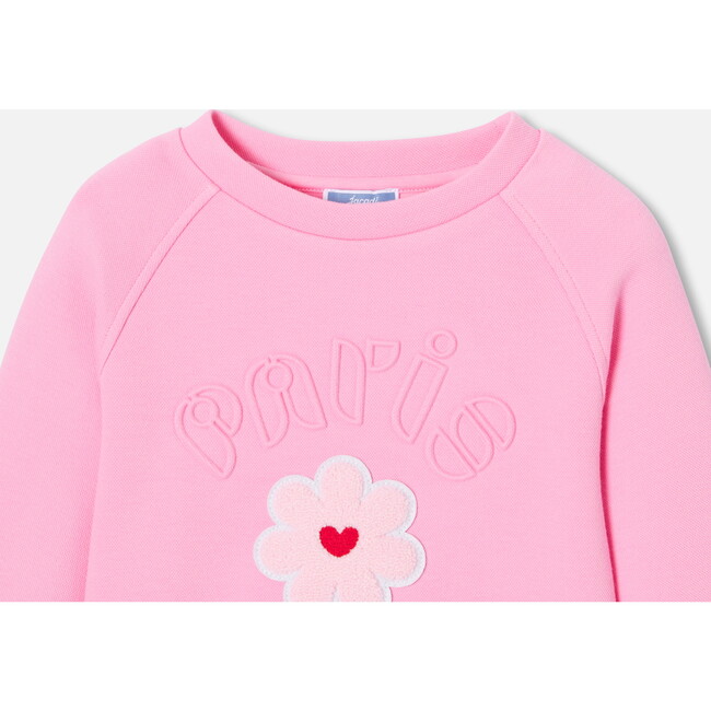 Girl Sweatshirt, Soft Pink - Sweatshirts - 3