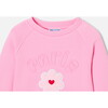 Girl Sweatshirt, Soft Pink - Sweatshirts - 3