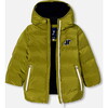 Boy Hooded Jacket, Khaki - Jackets - 9