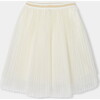 Girl Tulle Skir,t White/Gold - Skirts - 1 - thumbnail