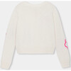 Girl Sweater, White/Pink - Sweaters - 2