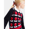 Girl Tulip Sweater, Navy - Sweaters - 5